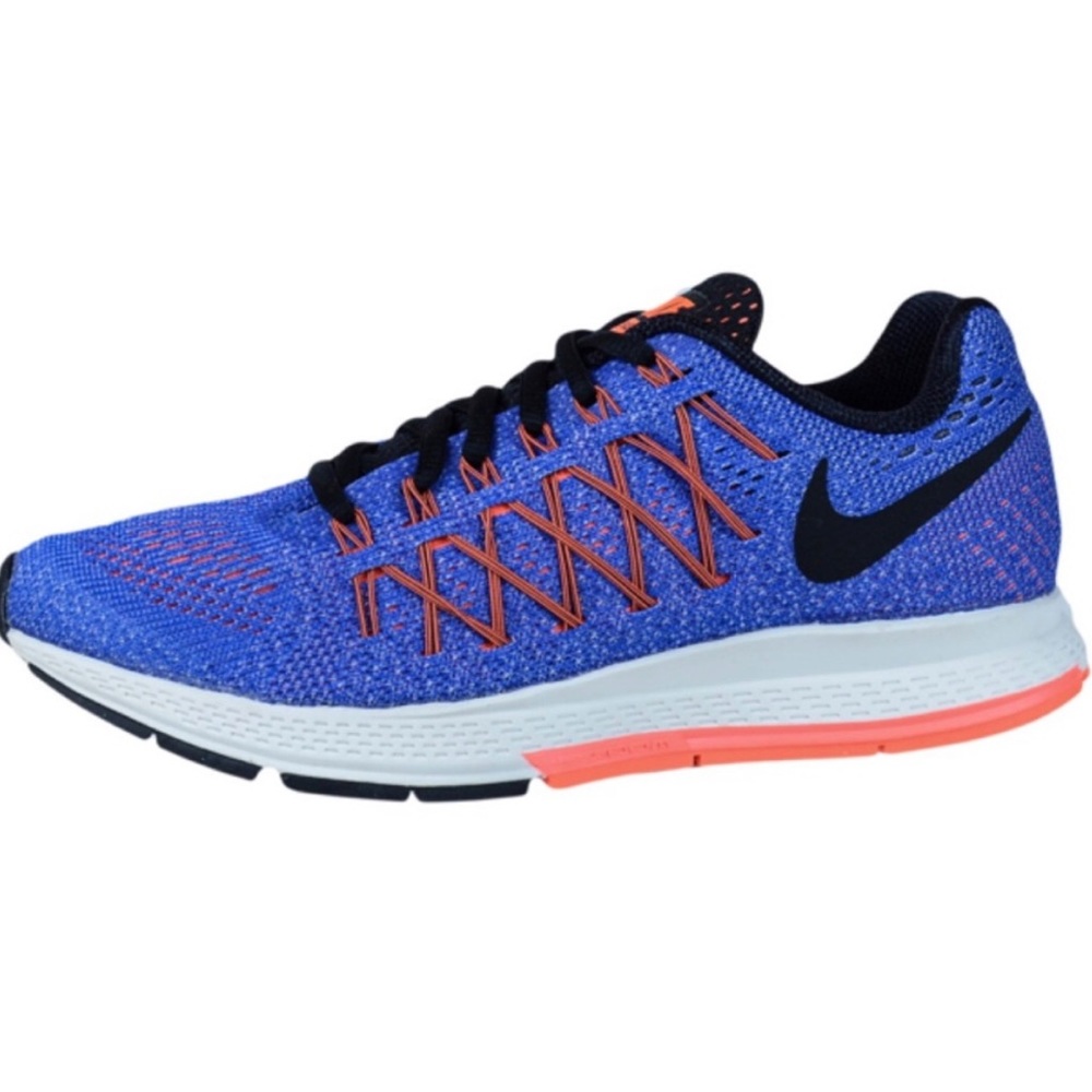 Nike Air Zoom Pegasus 32 Racer Blue/Orange Running Sneakers Size 7.5 US